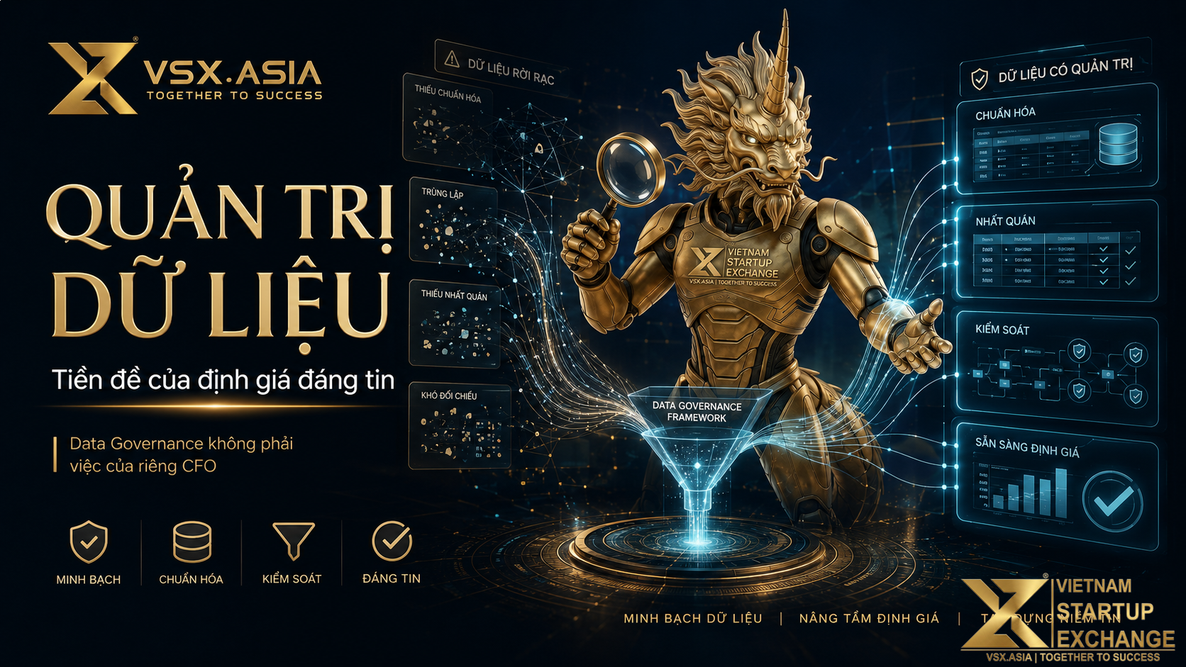 Quản trị dữ liệu và định giá Startup VSX ASIA