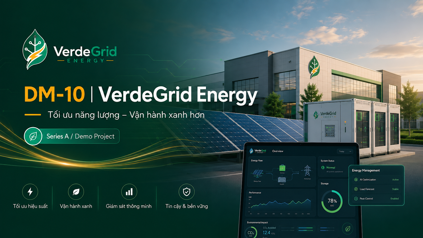 DM-10 VerdeGrid Energy - nền tảng quản lý năng lượng